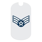 Air Force SrA Rank Tag Sticker