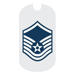 Air Force MSgt Rank Tag Sticker