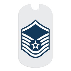 Air Force MSgt Rank Tag Sticker