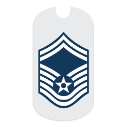 Air Force SMSgt Rank Tag Sticker