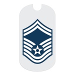 Air Force SMSgt Rank Tag Sticker