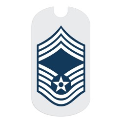 Air Force CMSgt Rank Tag Sticker