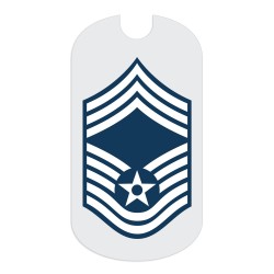 Air Force CMSgt Rank Tag Sticker