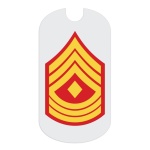 USMC 1stSg Rank Tag Sticker