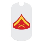 USMC LCpl Rank Tag Sticker