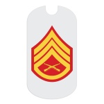 USMC SSgt Rank Tag Sticker