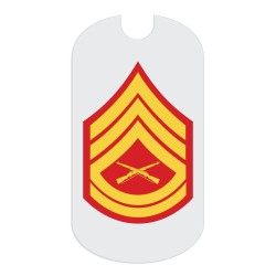 USMC GySgt Rank Tag Sticker