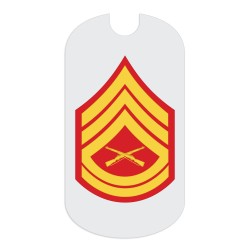 USMC GySgt Rank Tag Sticker