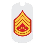 USMC GySgt Rank Tag Sticker