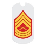 USMC MSgt Rank Tag Sticker