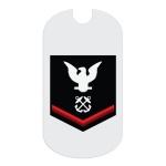 Navy PO3 Rank Tag Sticker