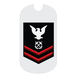 Navy PO2 Rank Tag Sticker