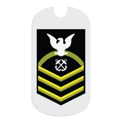 Navy CPO Rank Tag Sticker