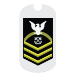 Navy CPO Rank Tag Sticker