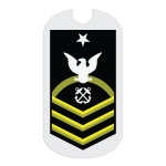 Navy SCPO Rank Tag Sticker