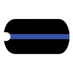 Thin Blue Line Tag Sticker