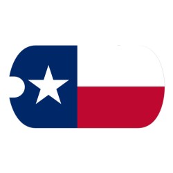 Texas Flag Tag Sticker