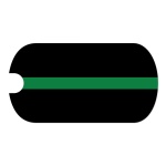Thin Green Line Tag Sticker