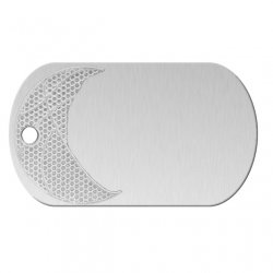 Basketball Silver Dog Tag