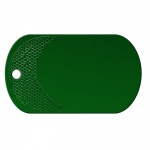 Basketball Green Dog Tag