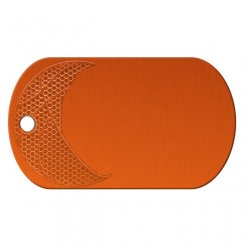 Basketball Orange Dog Tag