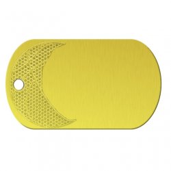 Basketball Yellow Dog Tag