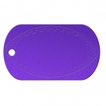 Football Purple Dog Tag