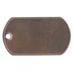 Rusty Steel Dog Tag