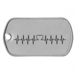 Heartbeat Dog Tag