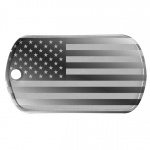 USA Flag Dog Tag