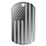 USA Hanging Flag Dog Tag