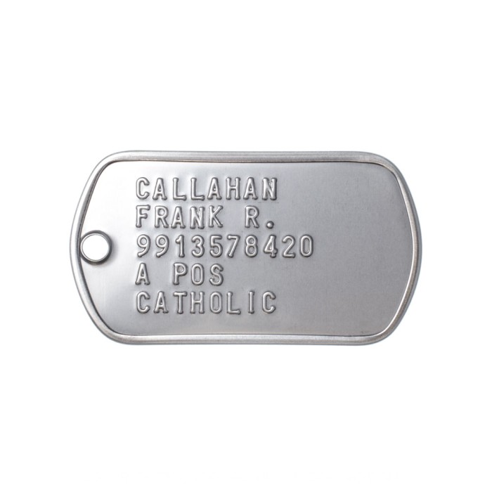 Army Dog Tags - Regulation Format Replacements