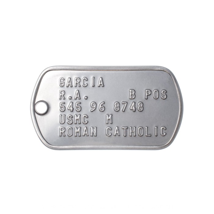 USN Dog Tags 1975-2015 - Regulation Format Replacements