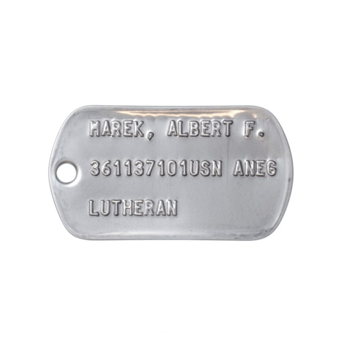 USN Dog Tags 1975-2015 - Regulation Format Replacements