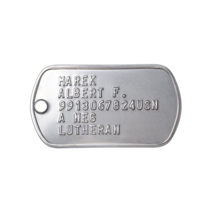 who invented dog tags