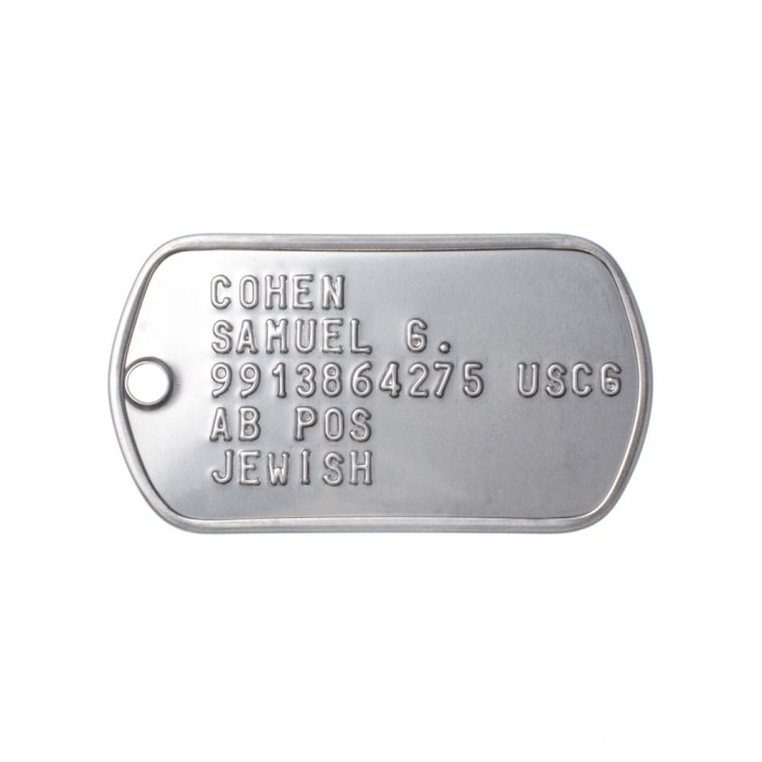 Officially Licensed Engravable U.S. Coast Guard Dog Tag