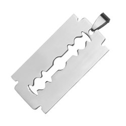 Faux Razor Blade Pendant