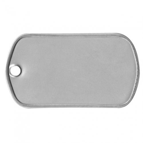 Stainless Steel Shiny Finish Dog Tag with FREE P38 Can Opener