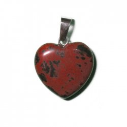 Reddish Stone Heart Pendant