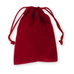 Red Velveteen Gift Sac