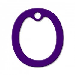 Purple Latex Dog Tag Silencer