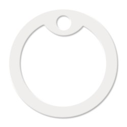 White Dog Tag Silencer