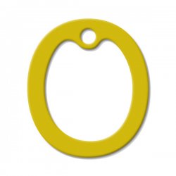 Yellow Latex Dog Tag Silencer