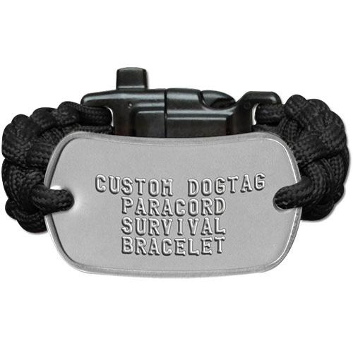 black paracord bracelet