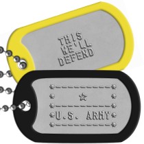 Army Logo (ASCII) Army Motto Dog Tags - •---------• •    ★    • •---------• •U.S. ARMY• •---------•   