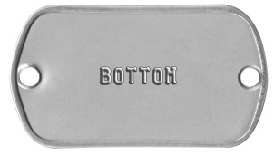 'Bottom' Dogtag Choker -   BOTTOM     