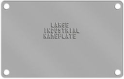 Industrial Nameplate