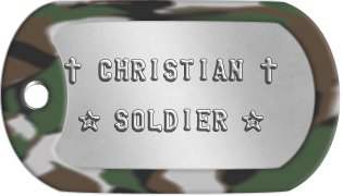 Christian Soldier Dog Tags  ✝ CHRISTIAN ✝   ☆ SOLDIER ☆ 