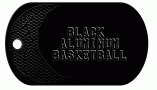 Basketball Black Dog Tag