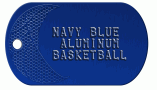 Basketball Navy Dog Tag